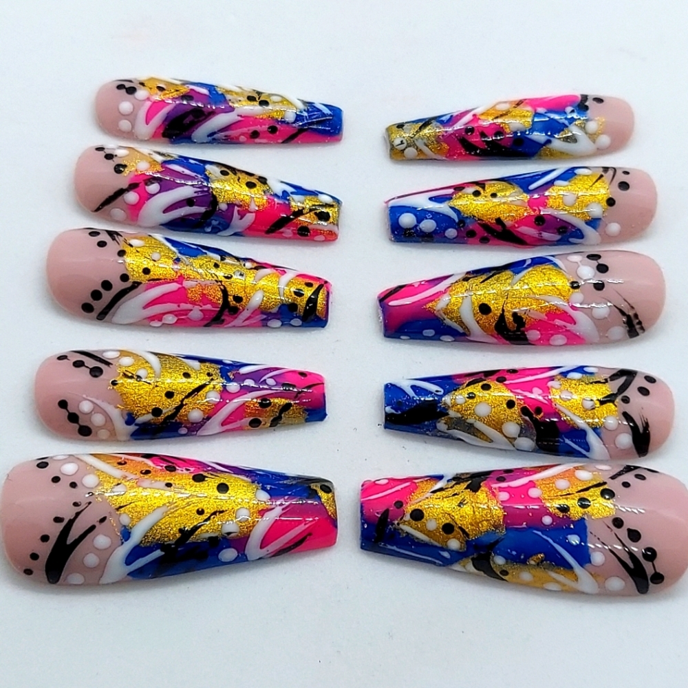 90s Inspired Press on Nails